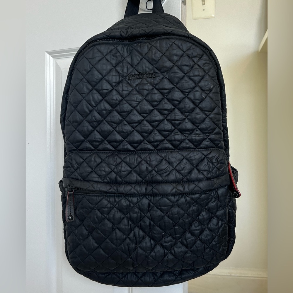 Quilted Black Backpack - MZ Wallace